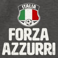Forza Azzurri Italia Italy Football Soccer Vector Backpack