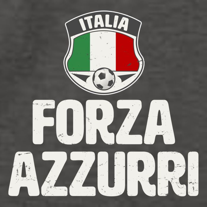Forza Azzurri Italia Italy Football Soccer Vector Backpack