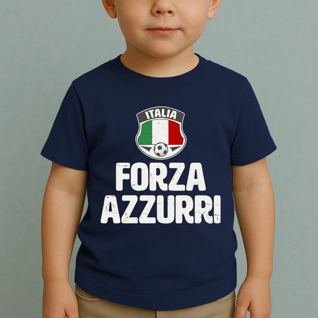 Forza Azzurri Italia Italy Football Soccer Toddler T-Shirt