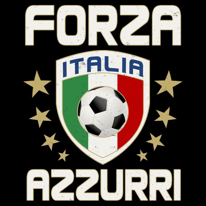 Forza Azzurri Italia Italy Shield Logo Soccer Team Impact Tech Backpack