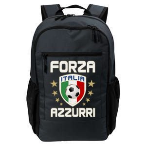 Forza Azzurri Italia Italy Shield Logo Soccer Team Daily Commute Backpack