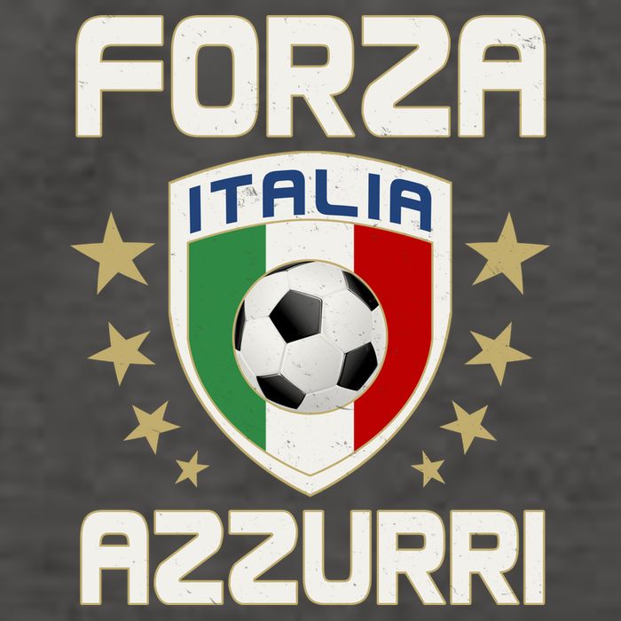 Forza Azzurri Italia Italy Shield Logo Soccer Team Vector Backpack