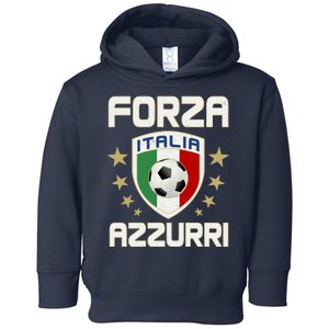 Forza Azzurri Italia Italy Shield Logo Soccer Team Toddler Hoodie