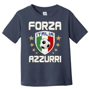 Forza Azzurri Italia Italy Shield Logo Soccer Team Toddler T-Shirt