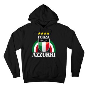 Forza Azzurri Italia Soccer Italian Team Flag 2021 Hoodie