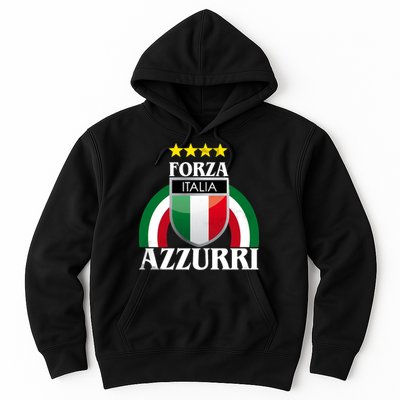 Forza Azzurri Italia Soccer Italian Team Flag 2021 Hoodie