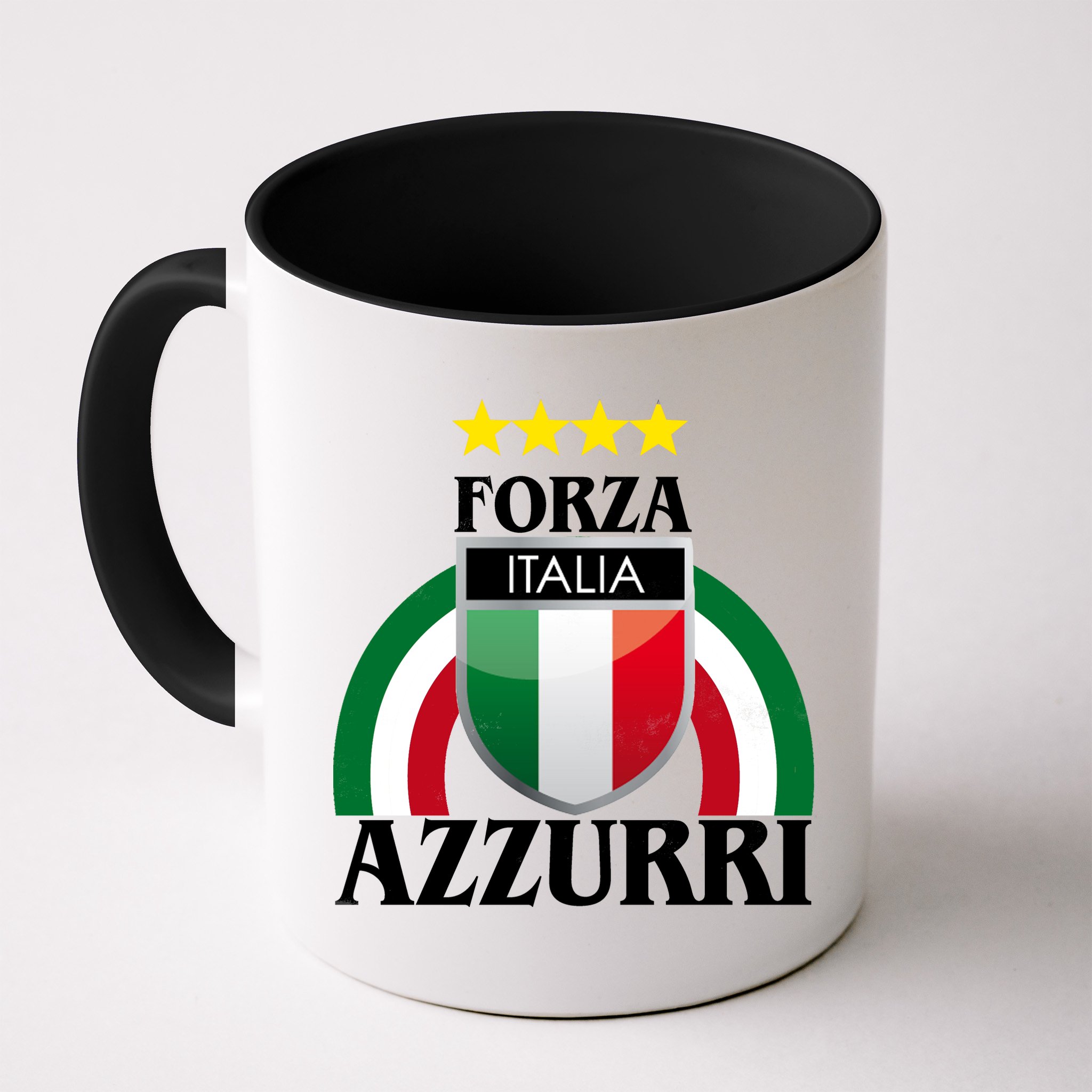 Forza Azzurri Italia Soccer Italian Team Flag 2021 Mug