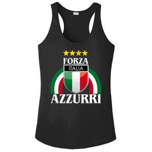 Forza Azzurri Italia Soccer Italian Team Flag 2021 Ladies PosiCharge Competitor Racerback Tank