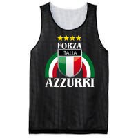 Forza Azzurri Italia Soccer Italian Team Flag 2021 Mesh Reversible Basketball Jersey Tank