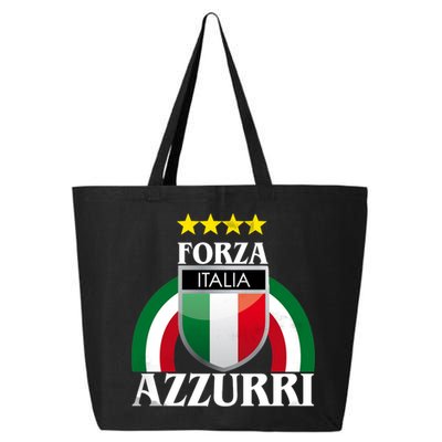 Forza Azzurri Italia Soccer Italian Team Flag 2021 25L Jumbo Tote