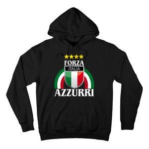 Forza Azzurri Italia Soccer Italian Team Flag 2021 Tall Hoodie