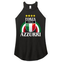 Forza Azzurri Italia Soccer Italian Team Flag 2021 Women's Perfect Tri Rocker Tank