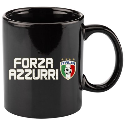 Forza Azzurri Italy Italia Soccer Team Fan Logo 11oz C Handle Ceramic Mug