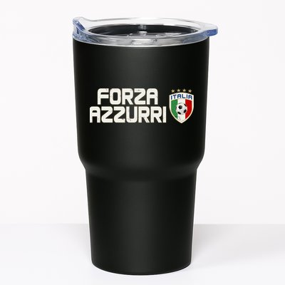 Forza Azzurri Italy Italia Soccer Team Fan Logo Tumbler