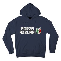 Forza Azzurri Italy Italia Soccer Team Fan Logo Hoodie