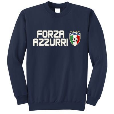 Forza Azzurri Italy Italia Soccer Team Fan Logo Sweatshirt