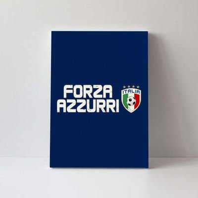 Forza Azzurri Italy Italia Soccer Team Fan Logo Canvas