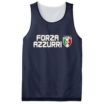 Forza Azzurri Italy Italia Soccer Team Fan Logo Mesh Reversible Basketball Jersey Tank