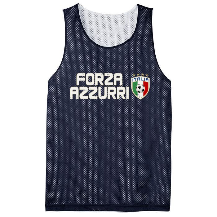 Forza Azzurri Italy Italia Soccer Team Fan Logo Mesh Reversible Basketball Jersey Tank