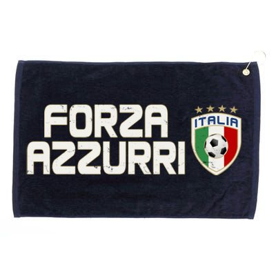 Forza Azzurri Italy Italia Soccer Team Fan Logo Grommeted Golf Towel