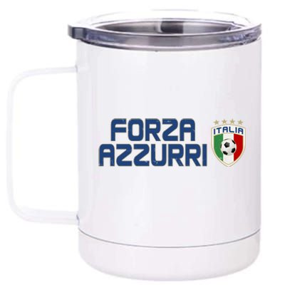 Forza Azzurri Italy Italia Soccer Team Fan Logo 12 oz Stainless Steel Tumbler Cup