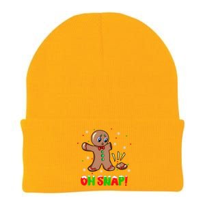 Funny Oh Snap Gingerbread Man Christmas Cookie Xmas Knit Cap Winter Beanie