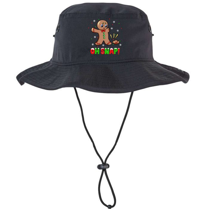 Funny Oh Snap Gingerbread Man Christmas Cookie Xmas Legacy Cool Fit Booney Bucket Hat