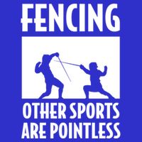 Fencing Other Sports Are Pointless Fencing Cool Gift 16 in Basic Backpack