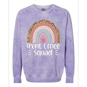 Front Office Squad Administrative Assistant School Secretary Colorblast Crewneck Sweatshirt