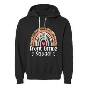 Front Office Squad Administrative Assistant School Secretary Garment-Dyed Fleece Hoodie