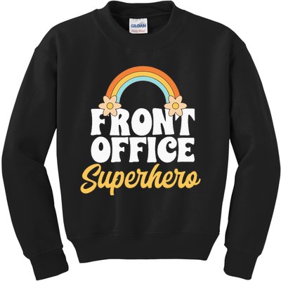 Front Office Superhero Secretary Administrative Assistant Kids Sweatshirt