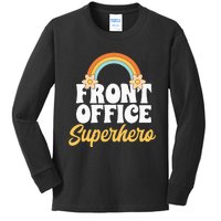 Front Office Superhero Secretary Administrative Assistant Kids Long Sleeve Shirt