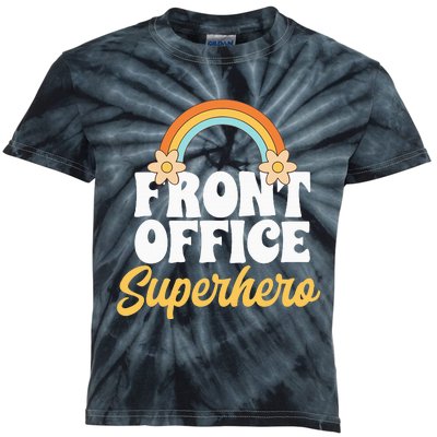 Front Office Superhero Secretary Administrative Assistant Kids Tie-Dye T-Shirt