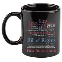 Freedom Of Speech American Bill Of Rights 1st Amendment 11oz C Handle Ceramic Mug