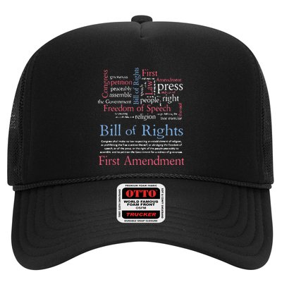 Freedom Of Speech American Bill Of Rights 1st Amendment Trucker Hat