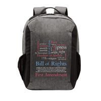 Freedom Of Speech American Bill Of Rights 1st Amendment Vector Backpack
