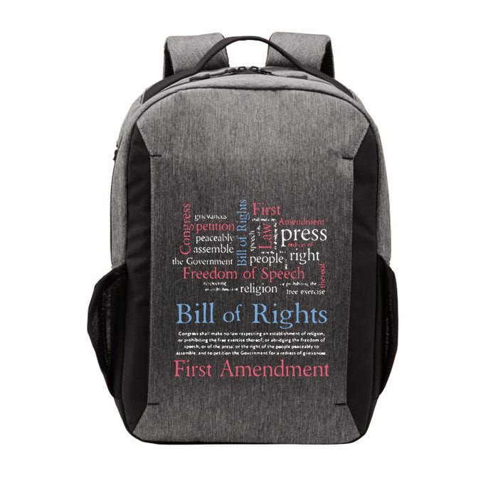 Freedom Of Speech American Bill Of Rights 1st Amendment Vector Backpack