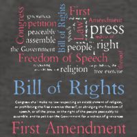 Freedom Of Speech American Bill Of Rights 1st Amendment Vector Backpack