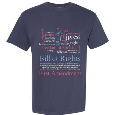 Freedom Of Speech American Bill Of Rights 1st Amendment Garment-Dyed Heavyweight T-Shirt