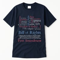 Freedom Of Speech American Bill Of Rights 1st Amendment Tall T-Shirt