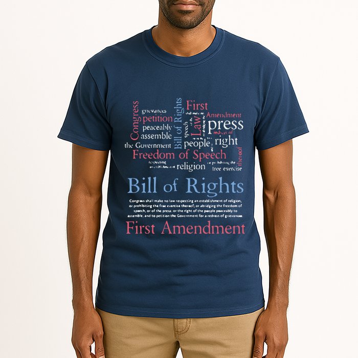 Freedom Of Speech American Bill Of Rights 1st Amendment Tall T-Shirt