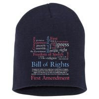 Freedom Of Speech American Bill Of Rights 1st Amendment Short Acrylic Beanie
