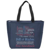 Freedom Of Speech American Bill Of Rights 1st Amendment Zip Tote Bag