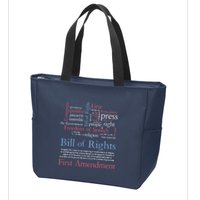 Freedom Of Speech American Bill Of Rights 1st Amendment Zip Tote Bag