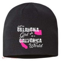 Funny Oklahoma S Just An Oklahoma Girl In A California Sustainable Beanie