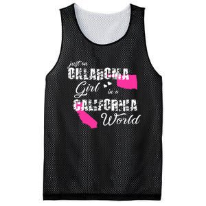 Funny Oklahoma S Just An Oklahoma Girl In A California Mesh Reversible Basketball Jersey Tank