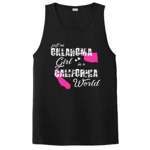 Funny Oklahoma S Just An Oklahoma Girl In A California PosiCharge Competitor Tank