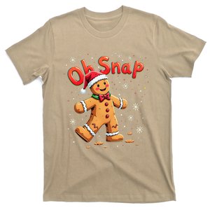 Funny Oh Snap Gingerbread Christmas Cookie Xmas T-Shirt