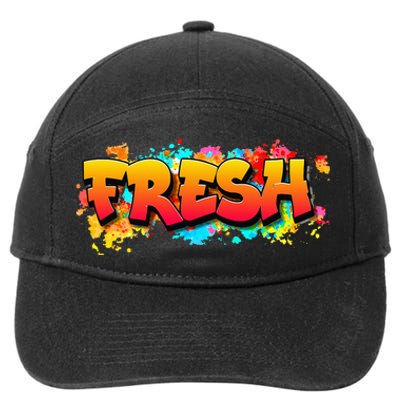 Fresh Old School Graffiti Style Funny Graffiti Graphic 7-Panel Snapback Hat