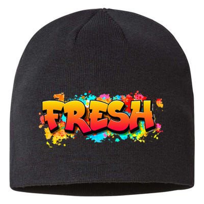 Fresh Old School Graffiti Style Funny Graffiti Graphic Sustainable Beanie